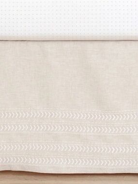 Pottery Barn Linen Crib Skirt